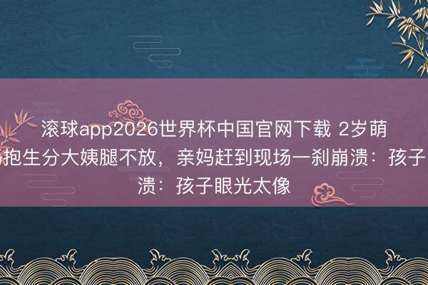滚球app2026世界杯中国官网下载 2岁萌娃认错妈抱生分大姨腿不放，亲妈赶到现场一刹崩溃：孩子眼光太像