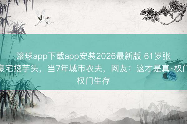 滚球app下载app安装2026最新版 61岁张曼玉豪宅挖芋头，当7年城市农夫，网友：这才是真·权门生存